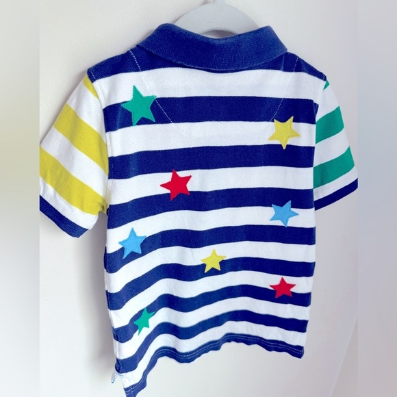 Boden Boys Colorful Embroidered Star Polo Size 3-4Y - Picture 4 of 4